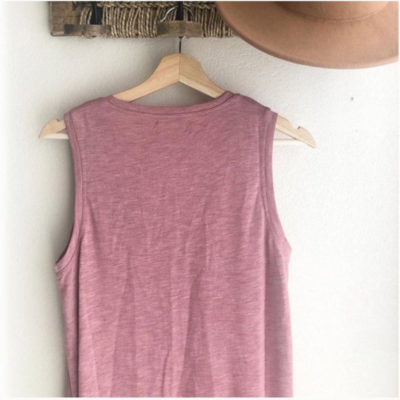 Madewell Pink Jersey Tank Dress Medium - Picture 9 of 10